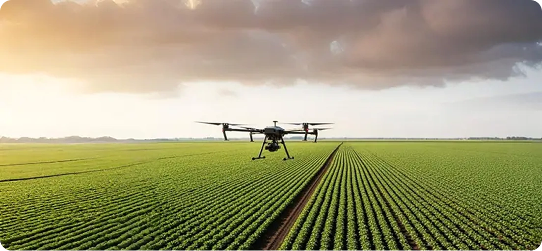 Drones 5G para agricultura inteligente