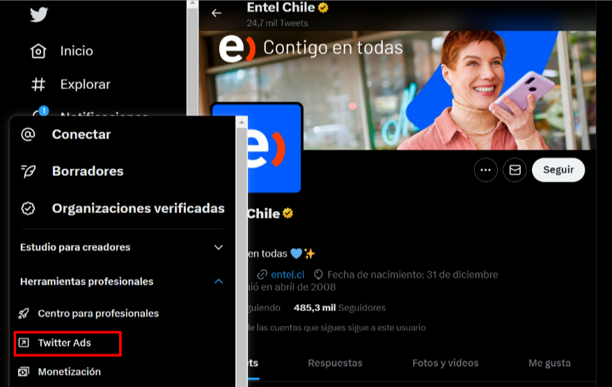 como hacer publicidad en twitter