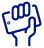 Icono mano sosteniendo celular - Gestión Social