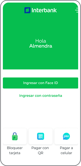 Paso 1 - Ingresa tu contraseña o face ID.