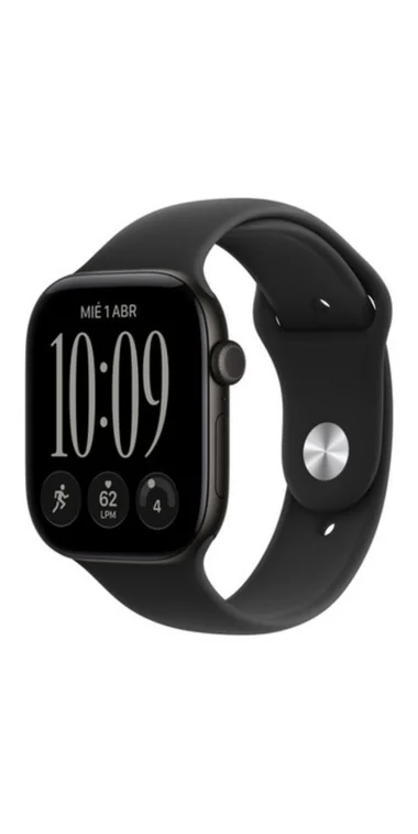 Apple Watch Series 12 GPS 46mm de aluminio color negro con correa deportiva talla M/L