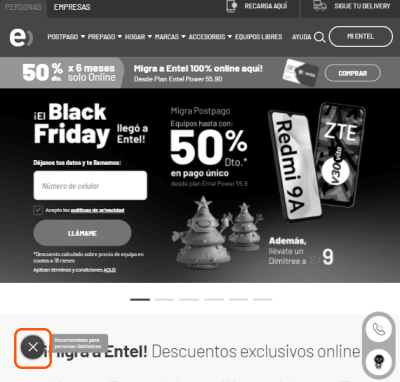 Accesibilidad Canales Black