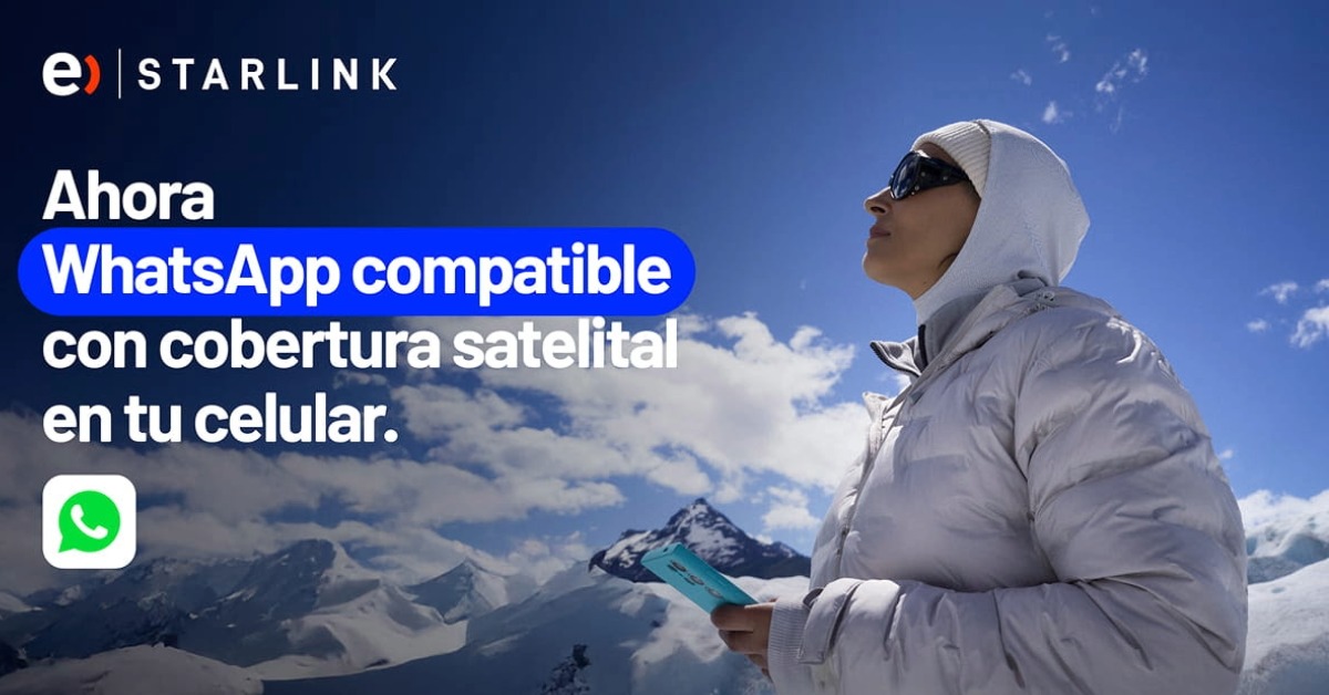 ahora en entel tenemos whatsapp con cobertura satelital