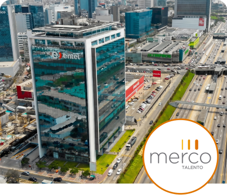 Edificio Entel Peru Con Logo Merco Talento