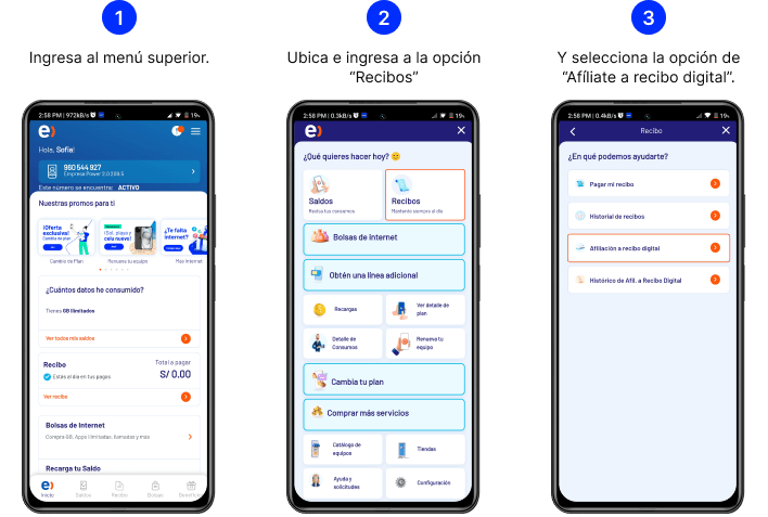 Steps Complete Preguntas Frecuentes Mi Recibo Entel Empresas