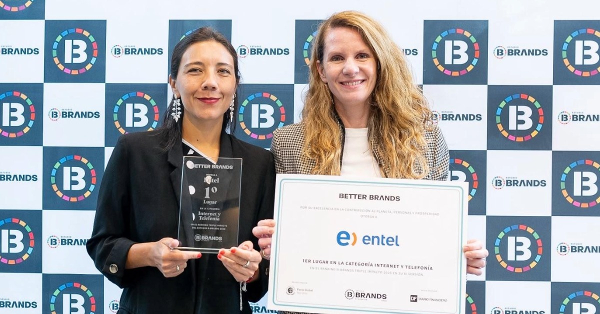 entel obtiene el primer lugar en internet y telefonía en el estudio b-brands 2026